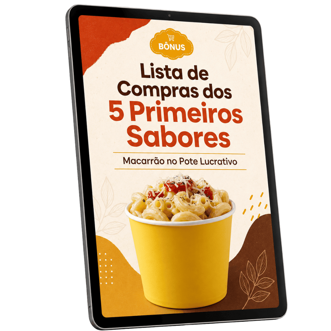 Bônus 1 — Lista de Compras dos 5 Primeiros Sabores